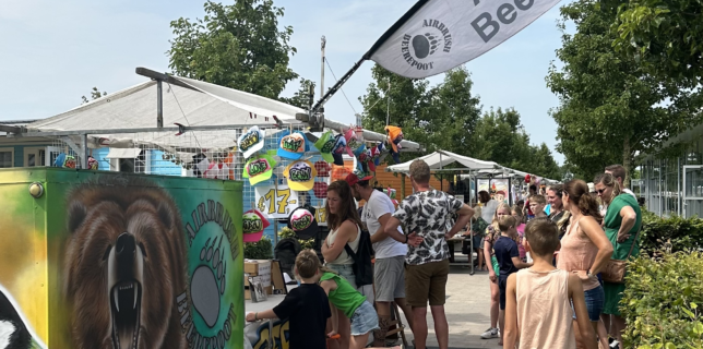 Hippe camping markt