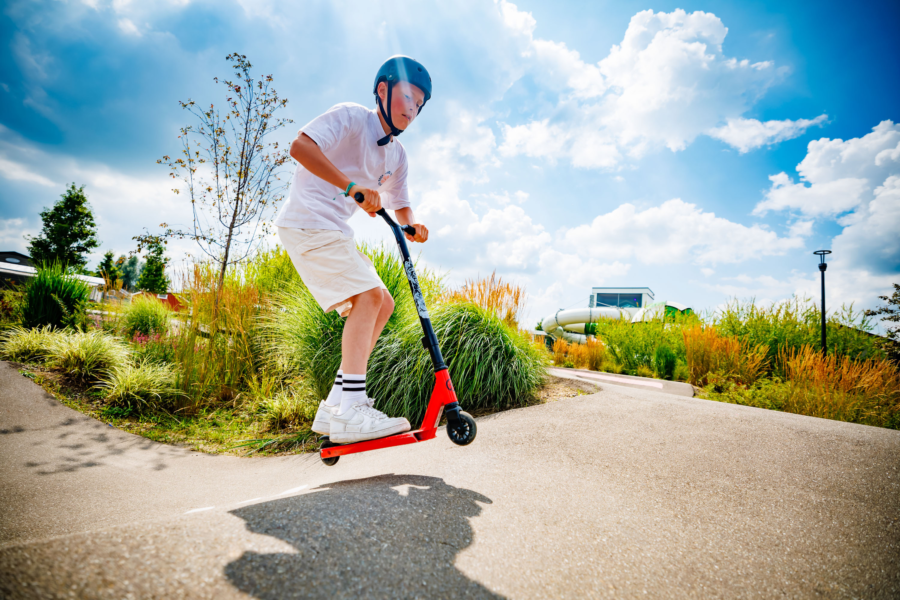 Stunten op de pumptrack