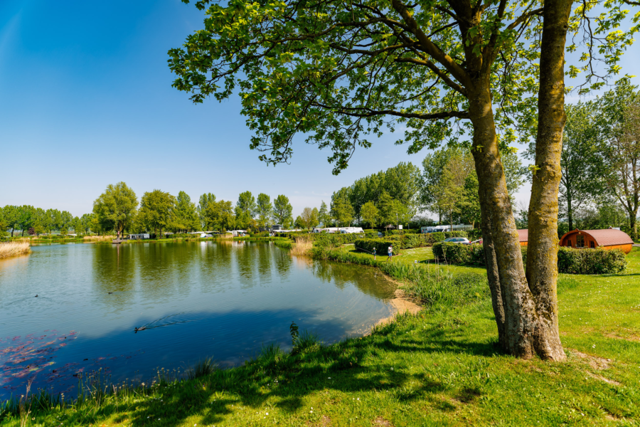 Avontuurlijke kampeerplaats aan het water bij Eiland van Maurik