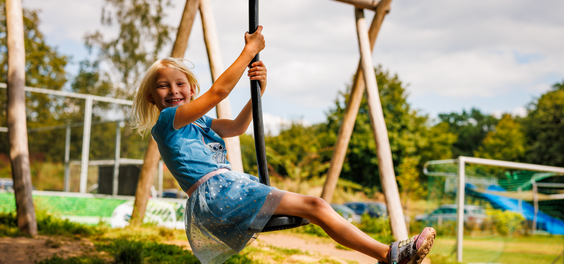 Kabelbaan waar kinderen gratis gebruik van mogen maken