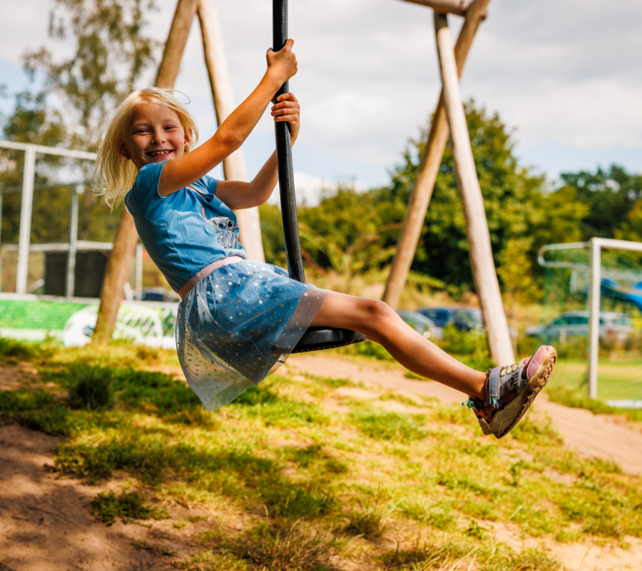 Kabelbaan waar kinderen gratis gebruik van mogen maken